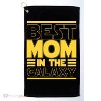 Funny Best Mom In The Galaxy SciFi Fan Golf Towel thumb 0