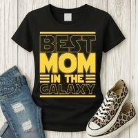 Funny Best Mom In The Galaxy SciFi Fan Women's T-Shirt thumb 3