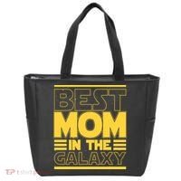 Funny Best Mom In The Galaxy SciFi Fan Tote Bag thumb 0