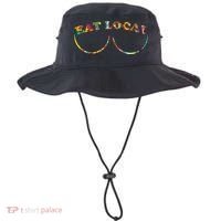 Funny Breastfeeding Meme Mom Eat Local Milk Source Great Gift Bucket Hat thumb 0