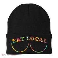 Funny Breastfeeding Meme Mom Eat Local Milk Source Great Gift Beanie thumb 0