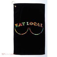 Funny Breastfeeding Meme Mom Eat Local Milk Source Great Gift Golf Towel thumb 0