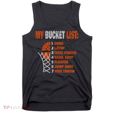 Funny Basketball My Bucket List Basketball Player Tank Top