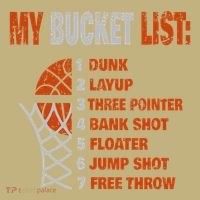 Funny Basketball My Bucket List Basketball Player T-Shirt thumb 7