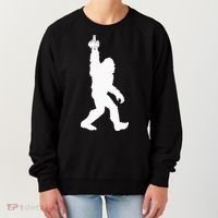 Funny Bigfoot Middle Finger For Squatch Believers Women's Sweatshirt thumb 0