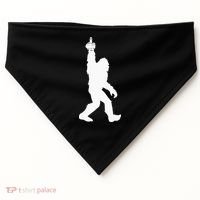 Funny Bigfoot Middle Finger For Squatch Believers USA-Made Doggie Bandana thumb 0