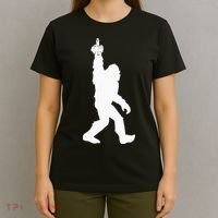 Funny Bigfoot Middle Finger For Squatch Believers T-Shirt thumb 4