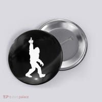 Funny Bigfoot Middle Finger For Squatch Believers Button thumb 0