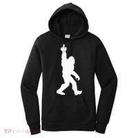 Funny Bigfoot Middle Finger For Squatch Believers Women's Hoodie thumb 0