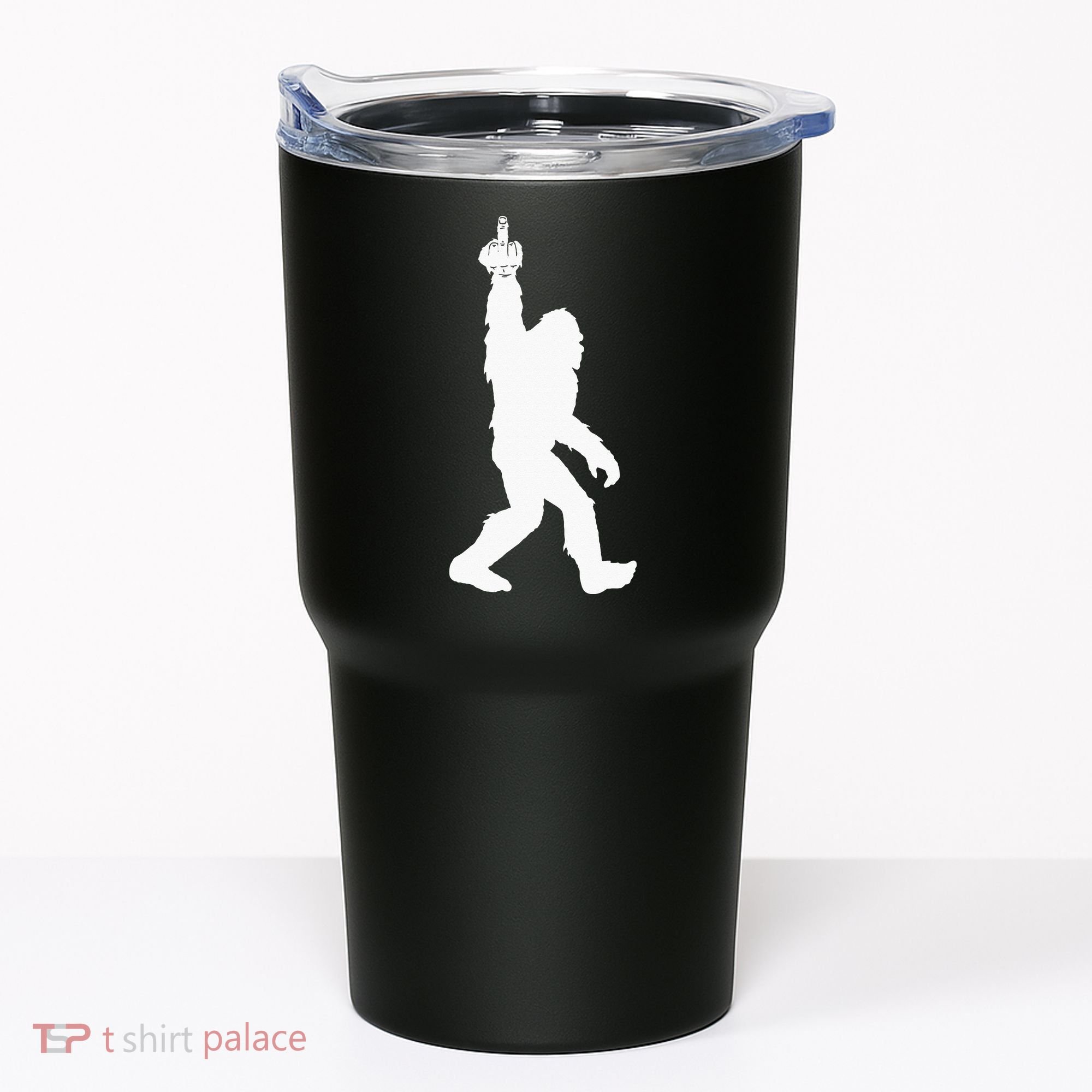Funny Bigfoot Middle Finger For Squatch Believers Tumbler