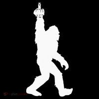 Funny Bigfoot Middle Finger For Squatch Believers Mousepad thumb 1