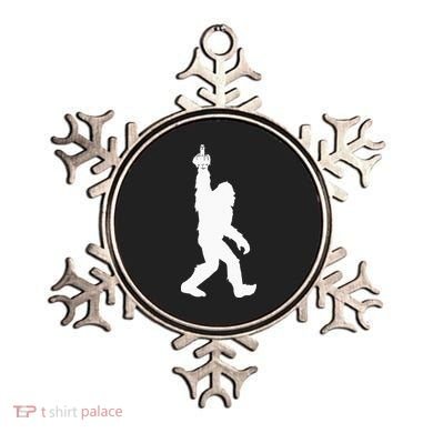 Funny Bigfoot Middle Finger For Squatch Believers Ornament