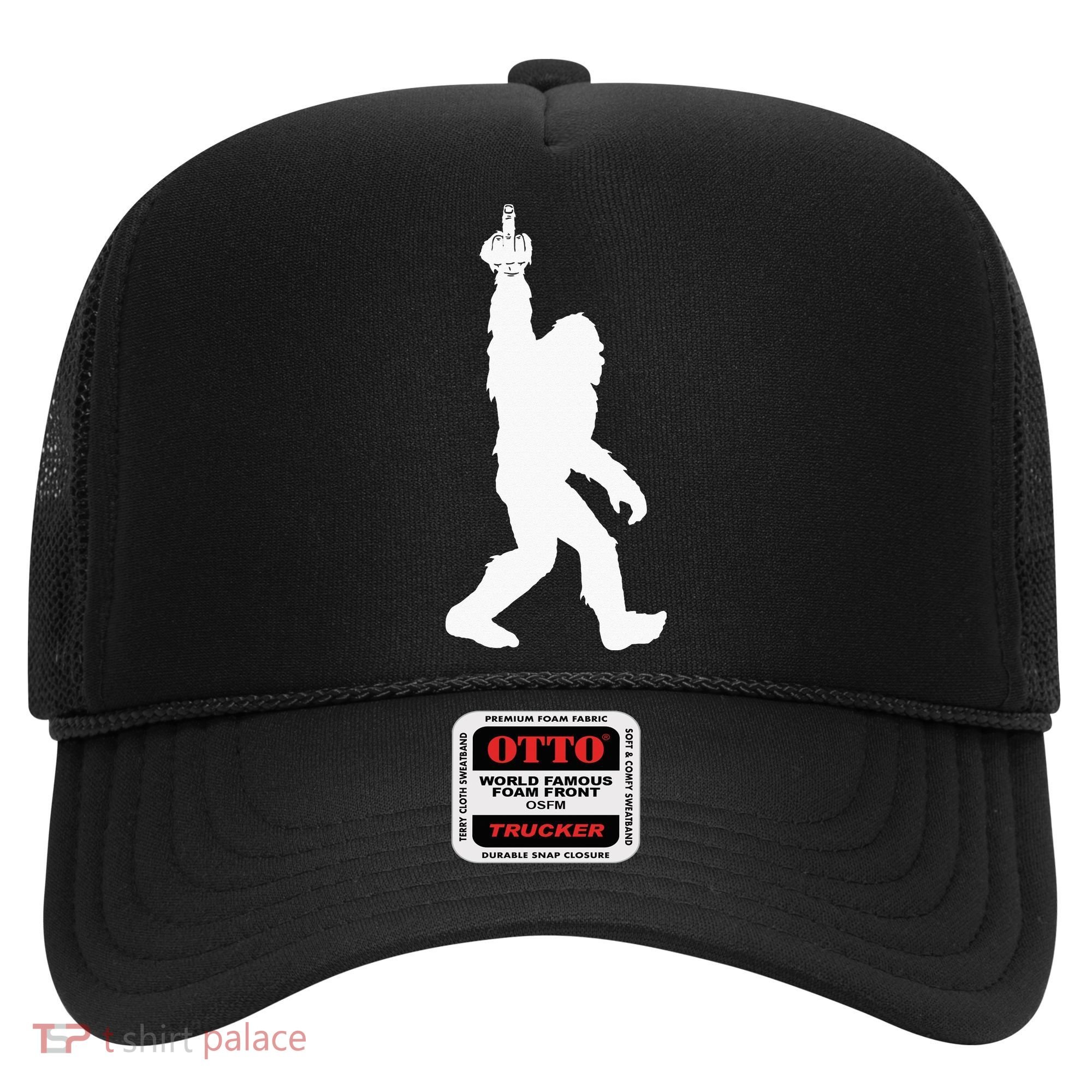 Funny Bigfoot Middle Finger For Squatch Believers Hat