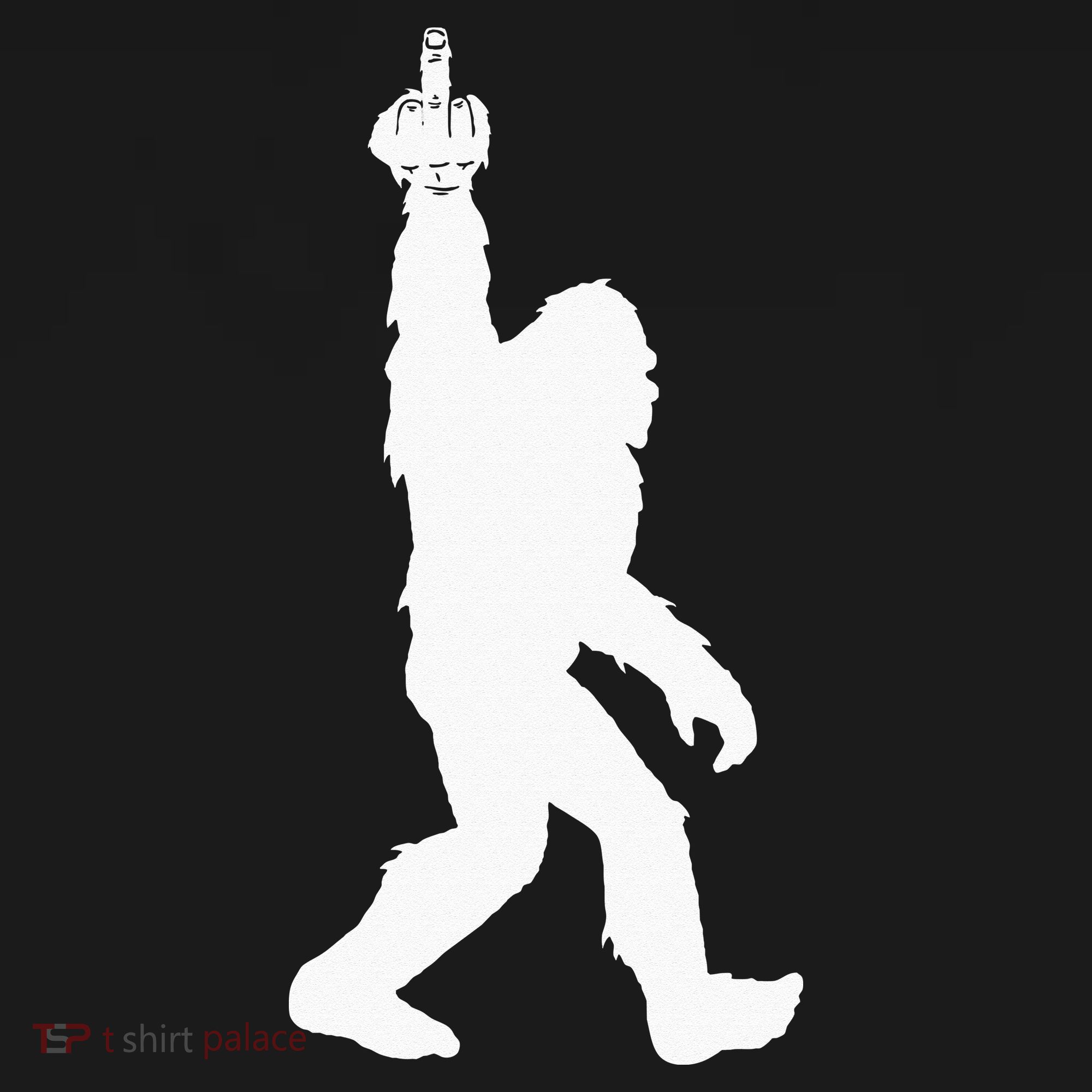Funny Bigfoot Middle Finger For Squatch Believers Women's T-Shirt