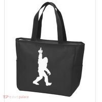 Funny Bigfoot Middle Finger For Squatch Believers Tote Bag thumb 3