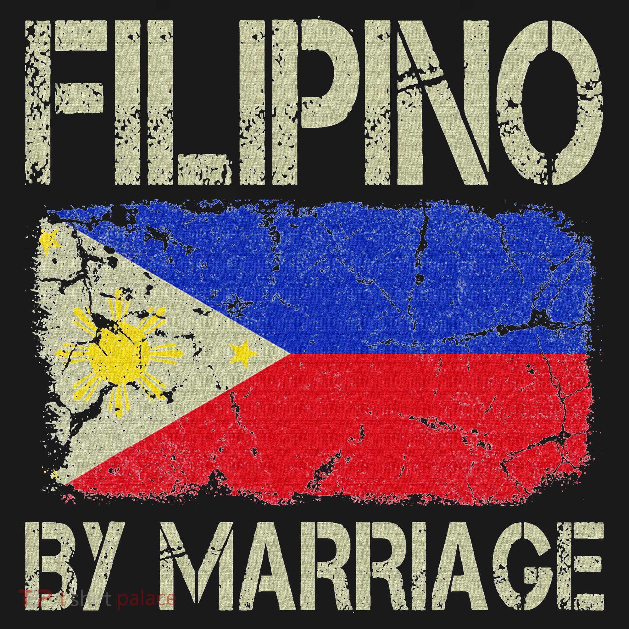 Filipino By Marriage Philippines Flag Funny Husband Wife Sweatshirt