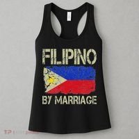 Filipino By Marriage Philippines Flag Funny Husband Wife Women's Tank Top thumb 3