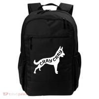 Funny Belgian Malinois Cray Cray Dog Backpack thumb 0