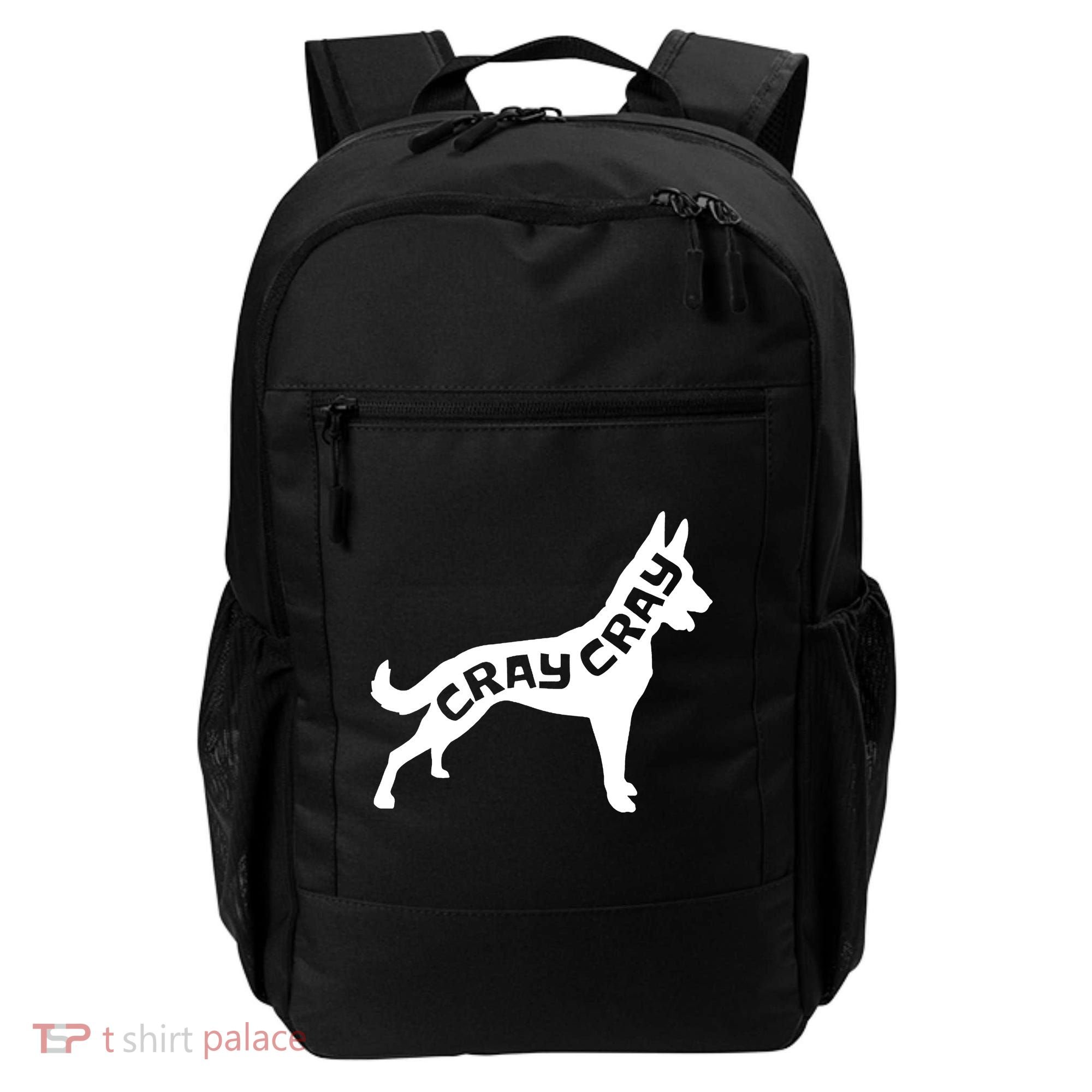 Funny Belgian Malinois Cray Cray Dog Backpack