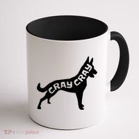 Funny Belgian Malinois Cray Cray Dog Coffee Mug thumb 1