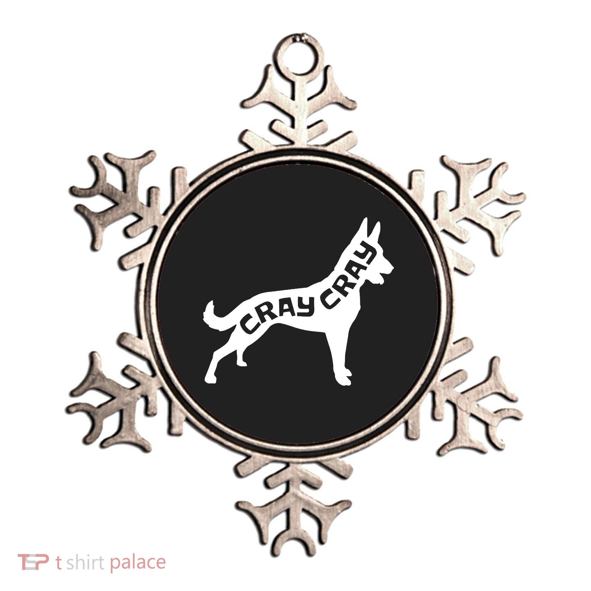 Funny Belgian Malinois Cray Cray Dog Ornament