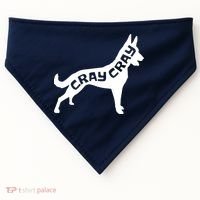 Funny Belgian Malinois Cray Cray Dog USA-Made Doggie Bandana thumb 0