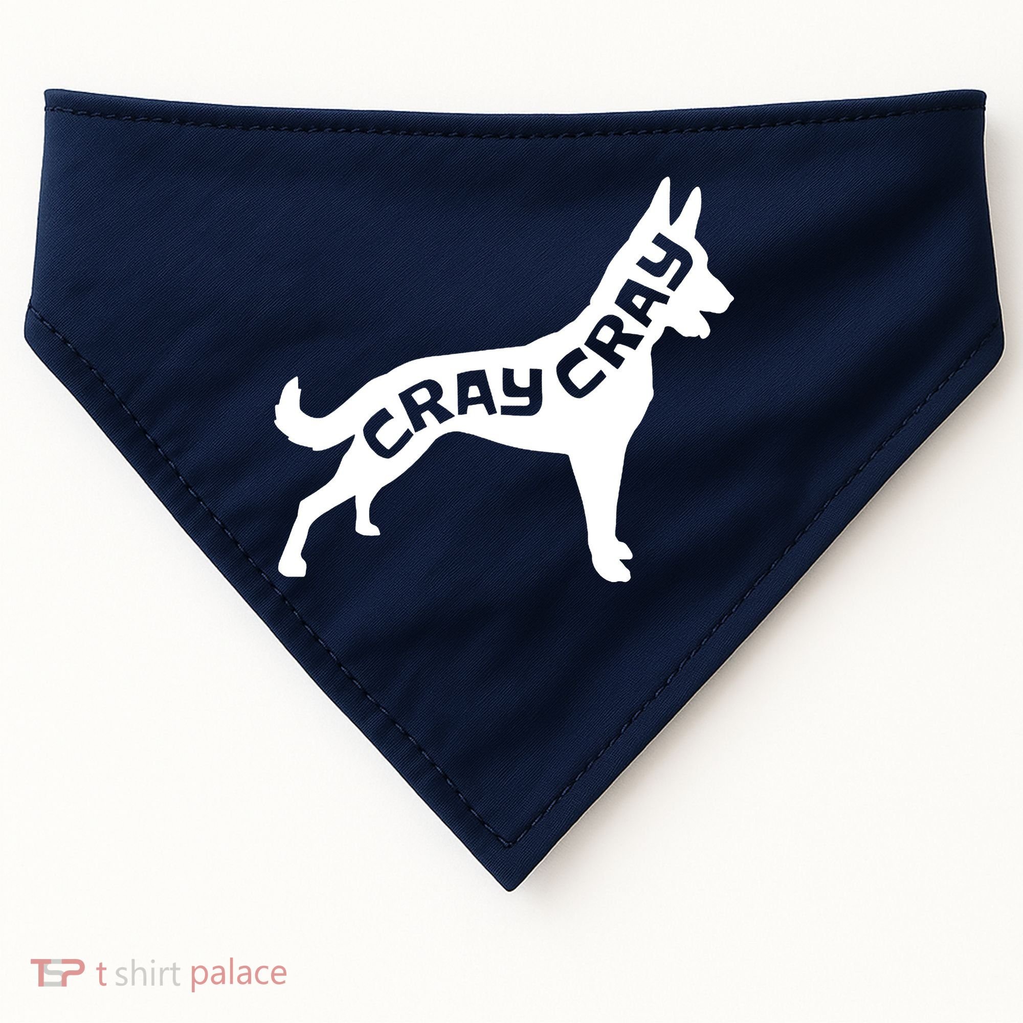 Funny Belgian Malinois Cray Cray Dog USA-Made Doggie Bandana