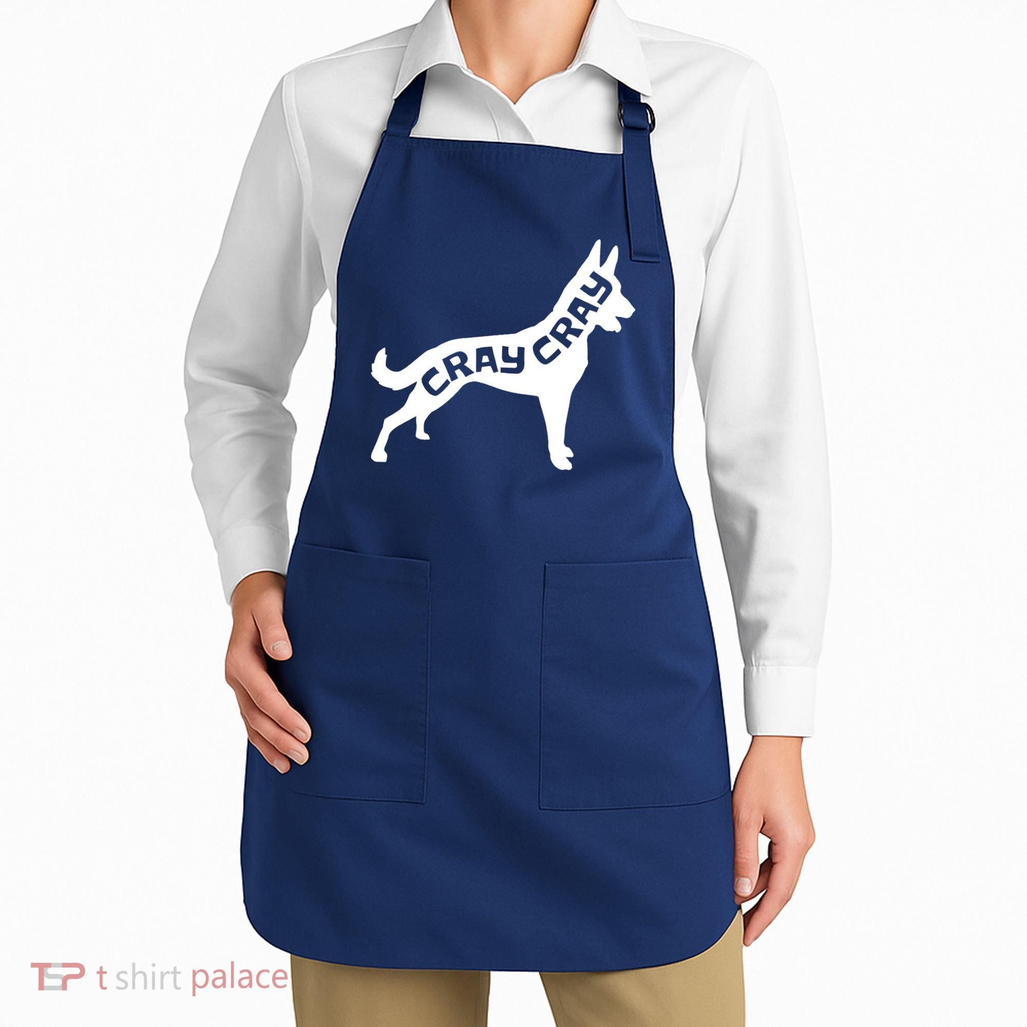 Funny Belgian Malinois Cray Cray Dog Apron