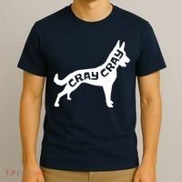 Funny Belgian Malinois Cray Cray Dog T-Shirt thumb 3