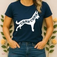 Funny Belgian Malinois Cray Cray Dog Women's T-Shirt thumb 2