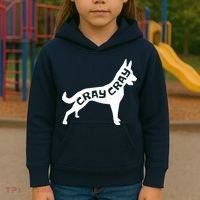 Funny Belgian Malinois Cray Cray Dog Kids Hoodie thumb 3