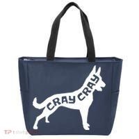 Funny Belgian Malinois Cray Cray Dog Tote Bag thumb 0