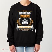 Funny Bowling Mom Cute Gift For Mom Women's Sweatshirt thumb 0