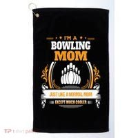 Funny Bowling Mom Cute Gift For Mom Golf Towel thumb 0