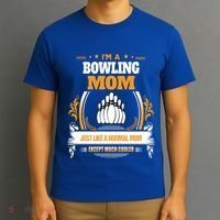 Funny Bowling Mom Cute Gift For Mom T-Shirt thumb 3