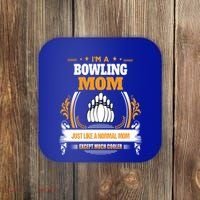Funny Bowling Mom Cute Gift For Mom Coaster thumb 0