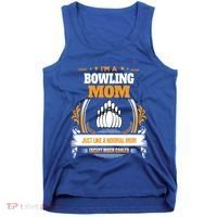 Funny Bowling Mom Cute Gift For Mom Tank Top thumb 0
