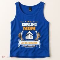 Funny Bowling Mom Cute Gift For Mom Tank Top thumb 2