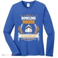 Funny Bowling Mom Cute Gift For Mom Women's Long Sleeve Shirt thumb 0