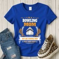 Funny Bowling Mom Cute Gift For Mom Women's T-Shirt thumb 3