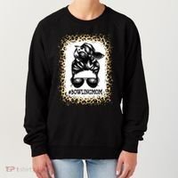 Funny Bowling Mom Messy Bun Player Mom Mother's Day Gift Women's Sweatshirt thumb 0