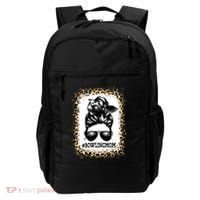 Funny Bowling Mom Messy Bun Player Mom Mother's Day Gift Backpack thumb 0