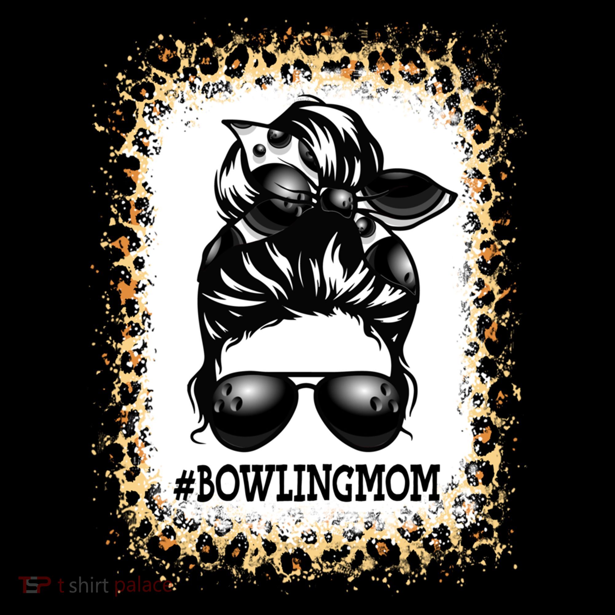 Funny Bowling Mom Messy Bun Player Mom Mother's Day Gift Coffee Mug