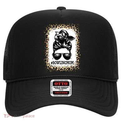Funny Bowling Mom Messy Bun Player Mom Mother's Day Gift Hat