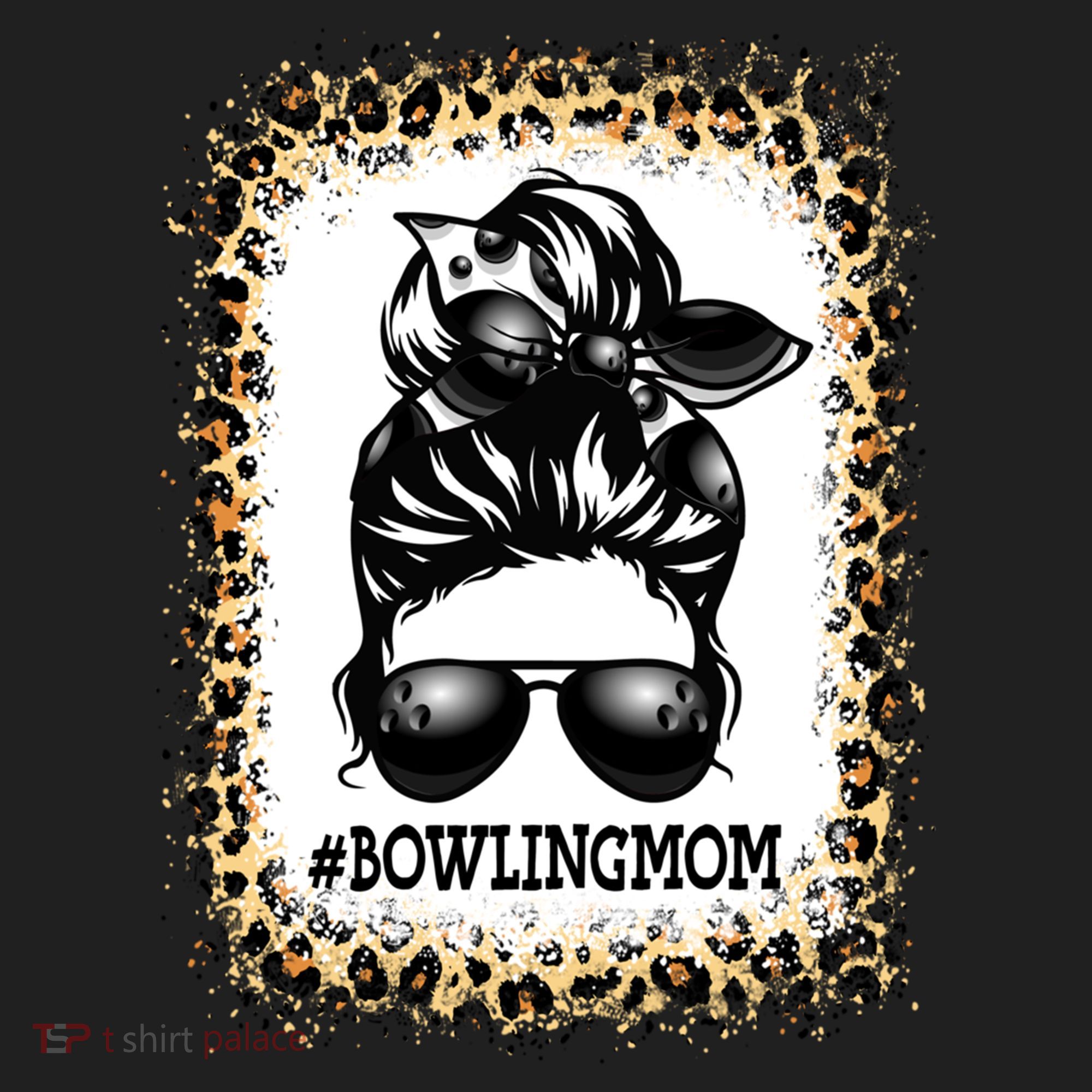 Funny Bowling Mom Messy Bun Player Mom Mother's Day Gift Hat