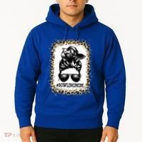 Funny Bowling Mom Messy Bun Player Mom Mother's Day Gift Hoodie thumb 2