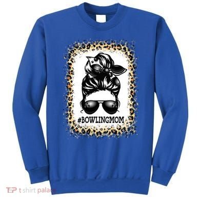Funny Bowling Mom Messy Bun Player Mom Mother's Day Gift Sweatshirt