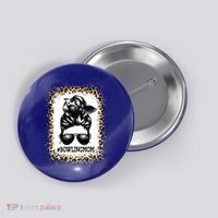 Funny Bowling Mom Messy Bun Player Mom Mother's Day Gift Button thumb 0
