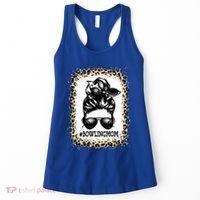 Funny Bowling Mom Messy Bun Player Mom Mother's Day Gift Women's Tank Top thumb 0
