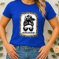 Funny Bowling Mom Messy Bun Player Mom Mother's Day Gift Women's T-Shirt thumb 2